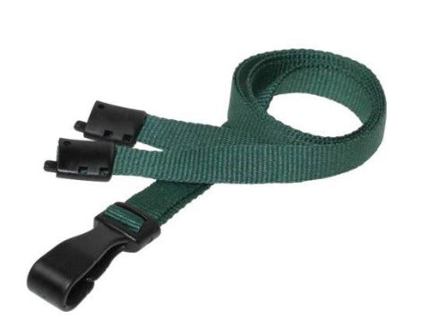 Plain Dark Green Lanyards 10mm Essential Range - Promotions Only Lanyards