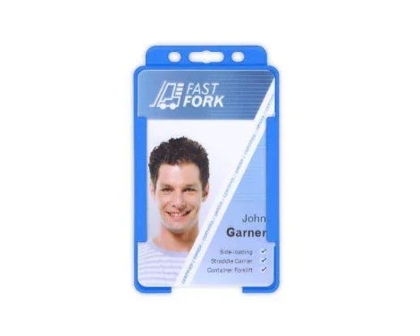 Light Blue Card Holders BioBadge Single-Sided Portrait - Promotions Only Lanyards