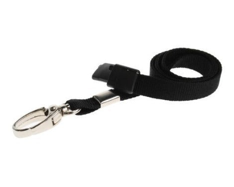 Black Lanyards Plain 10mm - Promotions Only Lanyards