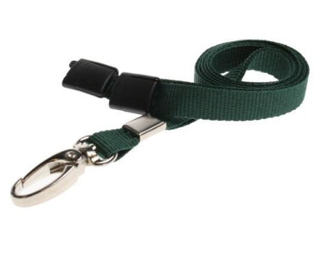 Green Lanyards Plain 10mm - Promotions Only Lanyards