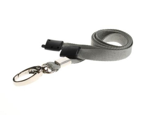Grey Lanyards Plain 10mm - Promotions Only Lanyards