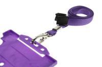 Purple Lanyards Plain Flat 10mm with Metal Clip - Promotions Only Lanyards