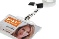 White Lanyards Plain 10mm Flat with Metal Clip - Promotions Only Lanyards
