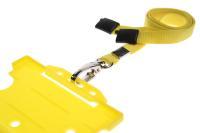 Yellow Lanyards Plain 10mm Flat with Metal Clip - Promotions Only Lanyards