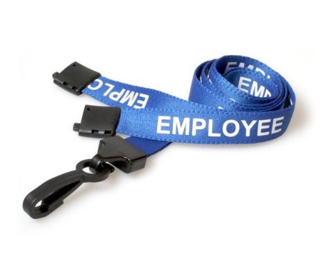 Blue Employee Lanyards 15mm - Promotions Only Lanyards