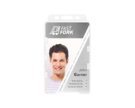 Clear Card Holders BioBadge Dual-Sided Portrait - Promotions Only Lanyards