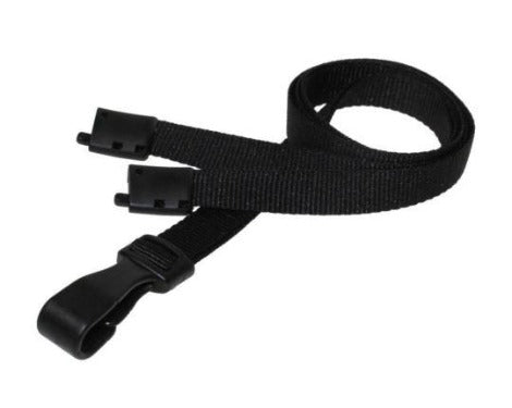 Black Lanyards 10mm Essential Range - Promotions Only Lanyards