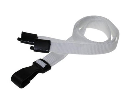 Plain White Lanyards 10mm Essential Range - Promotions Only Lanyards
