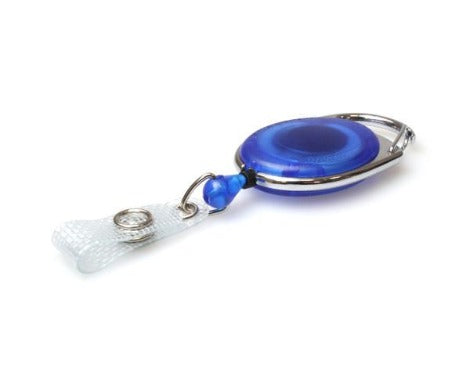 Blue Retractable Lanyard Badge Reels - Promotions Only Lanyards