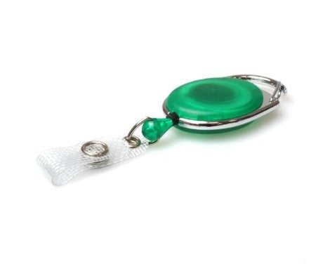 Green Retractable Lanyard Badge Reels - Promotions Only Lanyards