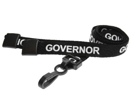 Black Governor Lanyards 15mm - Promotions Only Lanyards