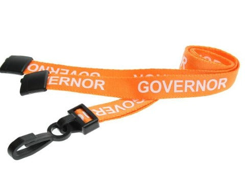 Orange Governor Lanyards 15mm - Promotions Only Lanyards