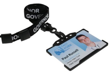Black Governor Lanyards 15mm - Promotions Only Lanyards