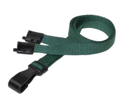 Plain Dark Green Lanyards 10mm Essential Range - Promotions Only Lanyards