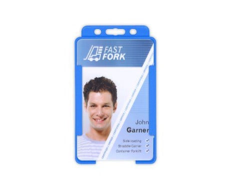 Light Blue Card Holders BioBadge Single-Sided Portrait - Promotions Only Lanyards