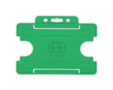 Light Green Card Holder BioBadge Single-Sided Landscape - Promotions Only Lanyards