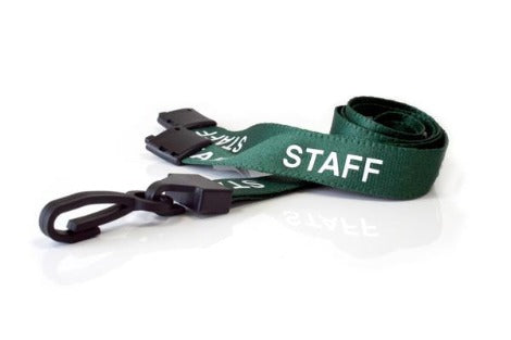 Green Staff Lanyards 15mm - Promotions Only Lanyards