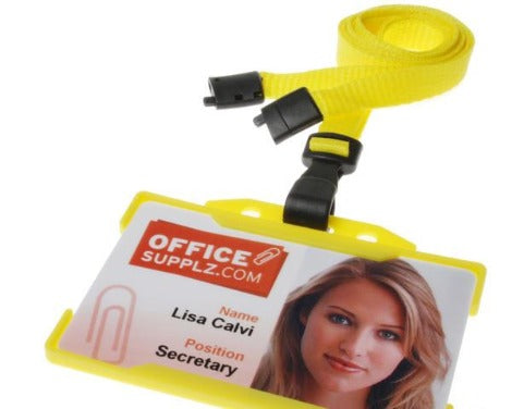 Plain Yellow Lanyards 10mm Essential Range - Promotions Only Lanyards